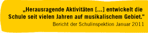 Herausragende Aktivitäten auf musiaklischem Gebiet